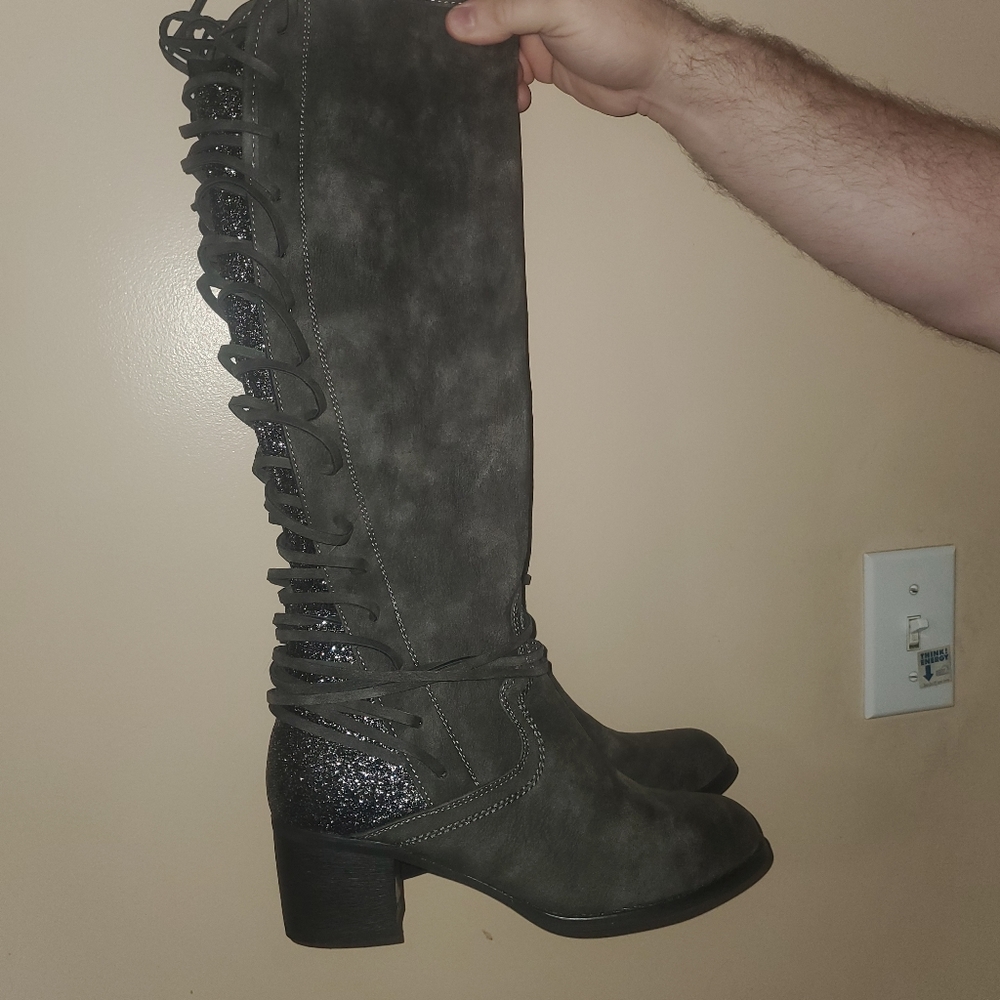 Souther Fried Chics  Boots - Grey - 8